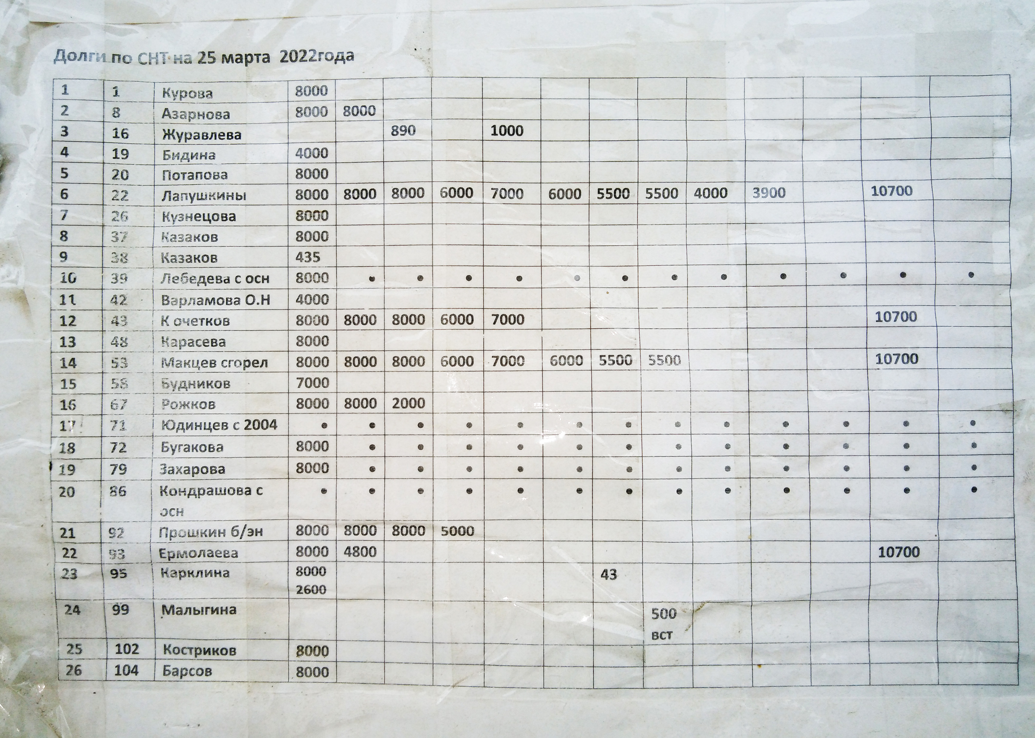 СНТ Восток Куровское